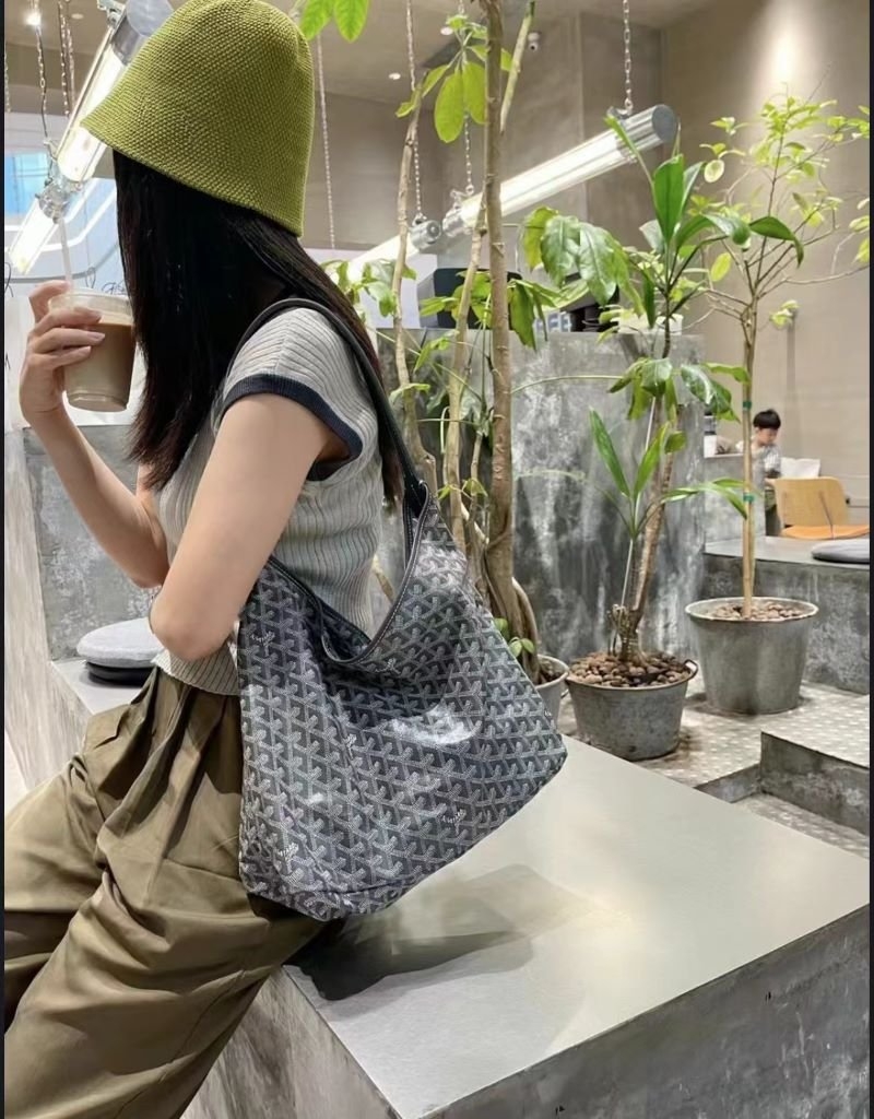 Túi Xách Goyard Hobo Remake Korea Da Bê