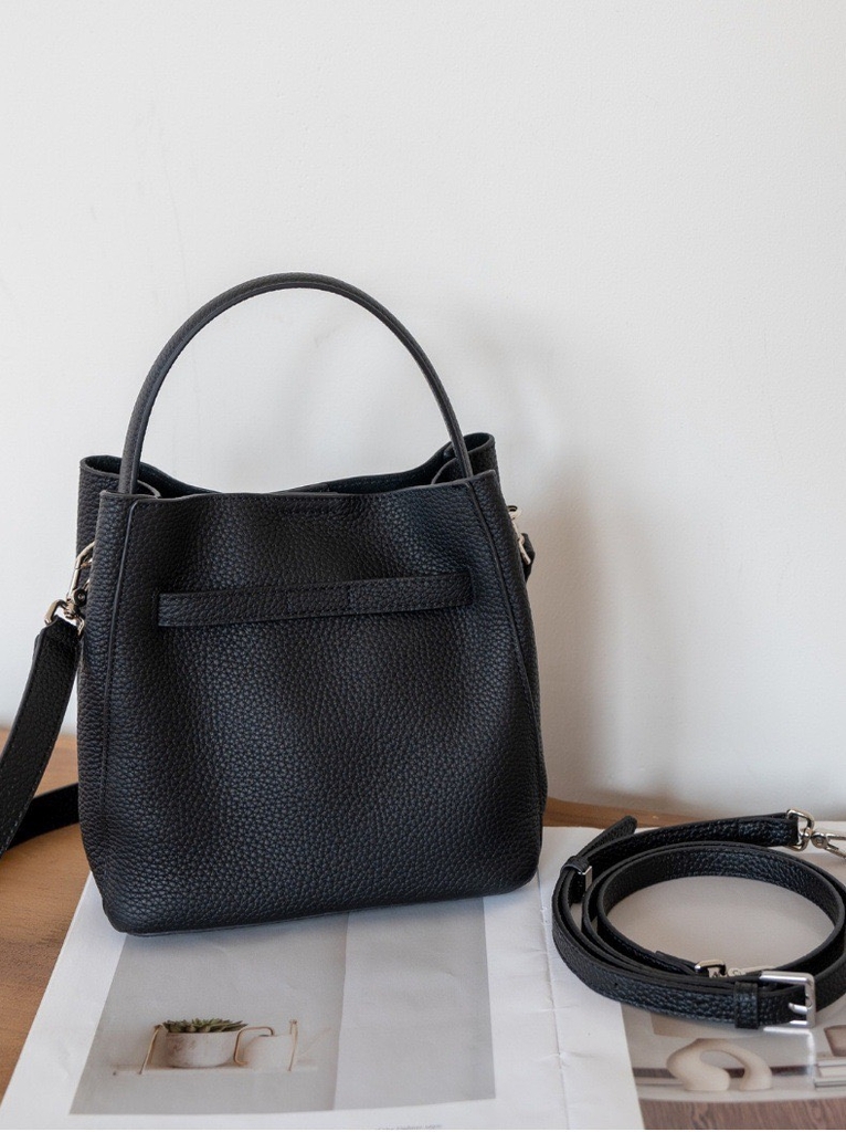 Túi Xách Mini Tote Osoi Made Korea Da Bò Togo 18cm