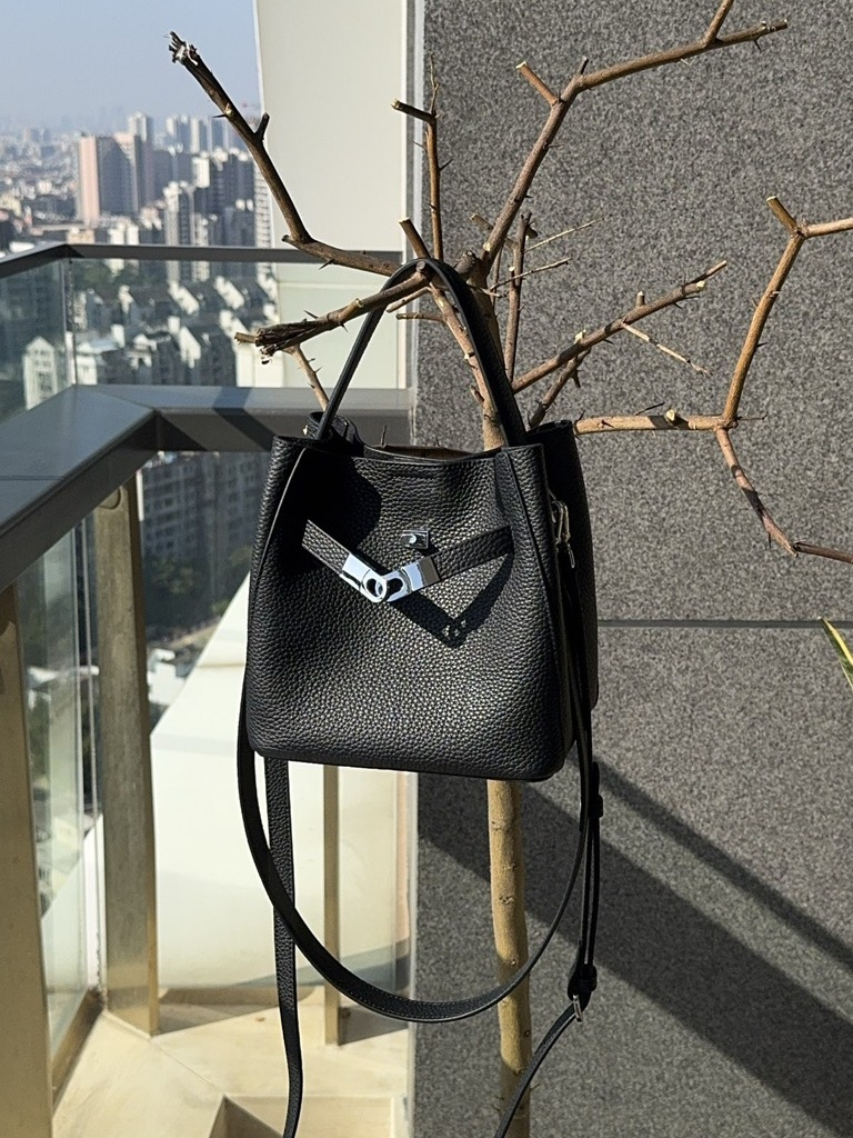 Túi Xách Mini Tote Osoi Made Korea Da Bò Togo 18cm