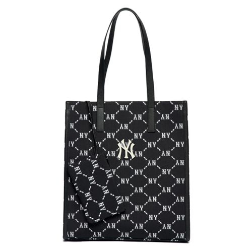 Túi Xách MLB Monogram Tote Bag NY 3AORM012N-50BKS Màu Đen