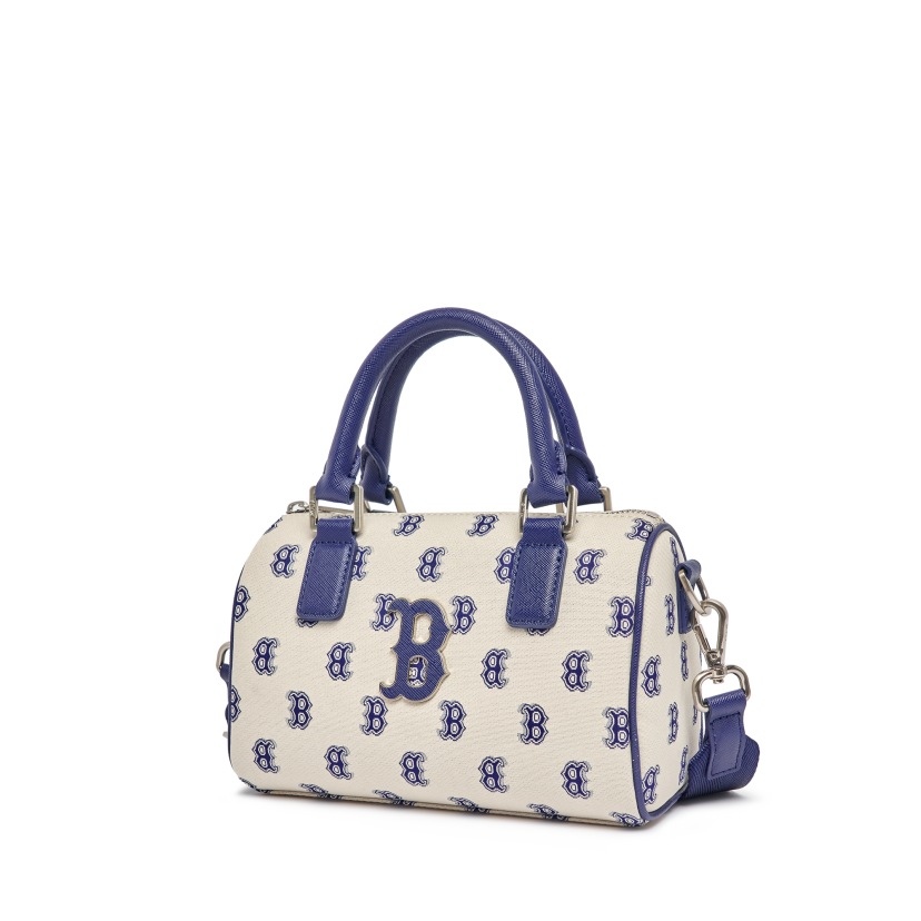 Túi Xách MLB Trống Monogram Logo Chữ B Màu Beige