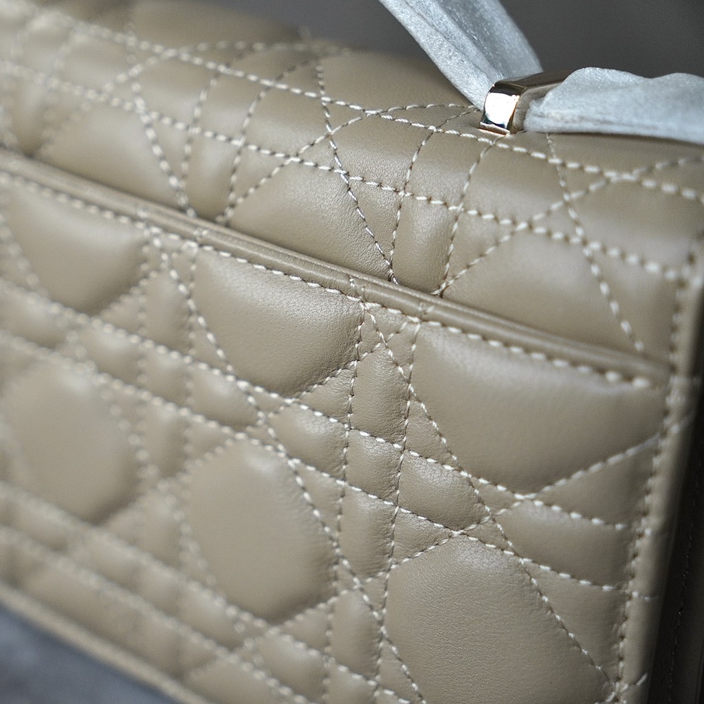 Túi Xách My Dior Mini Bag Da Cừu 21cm Màu Be