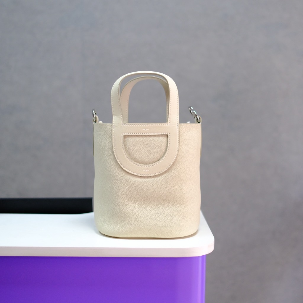 Túi Xách Picotin Poppy Loop 18cm Màu Kem