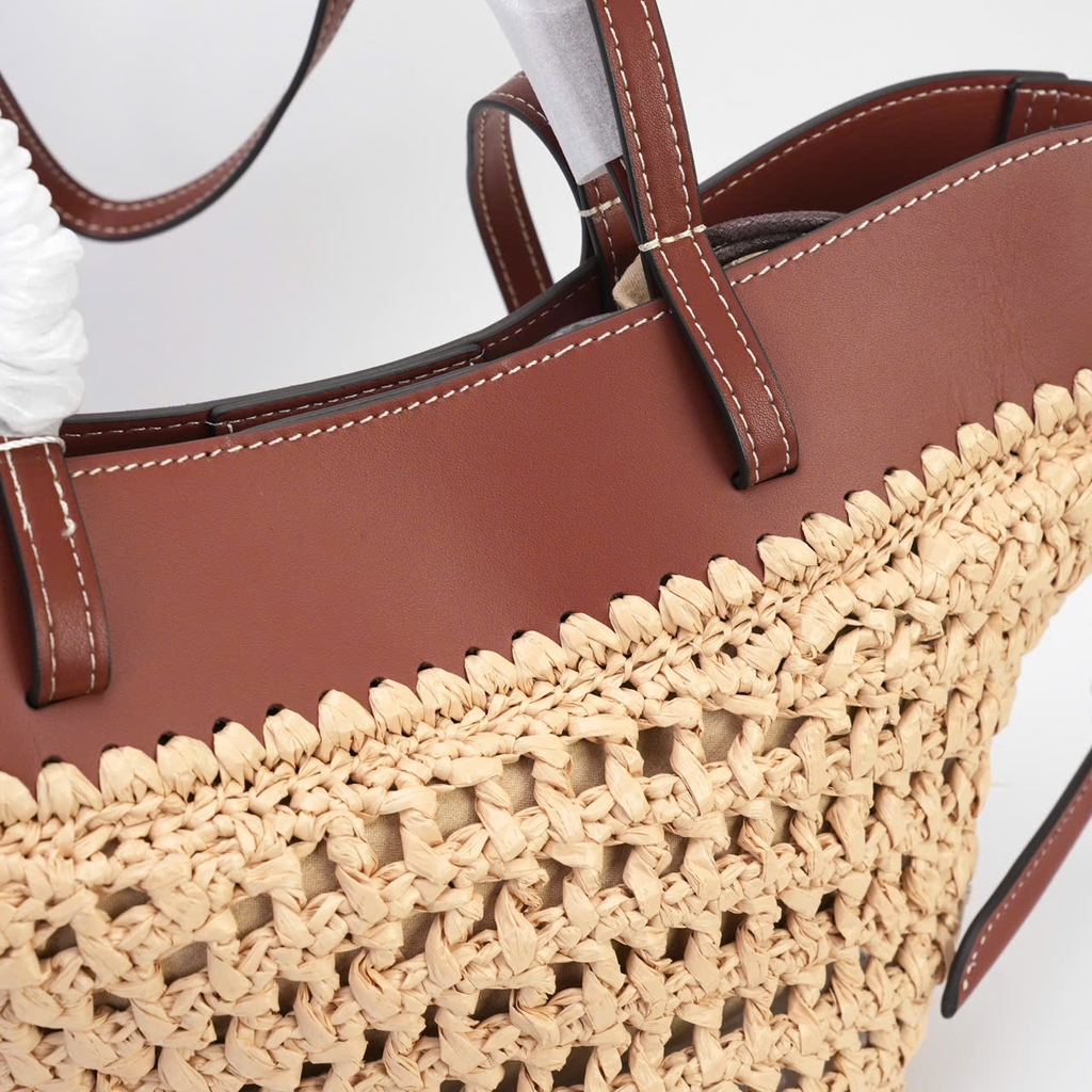 Túi Xách Polene Raffia Cyme Bản Hàn Chất Cói