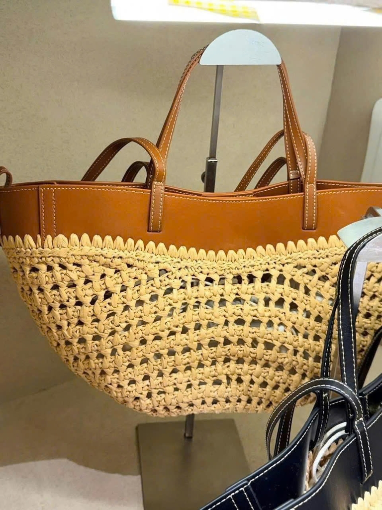 Túi Xách Polene Raffia Cyme Bản Hàn Chất Cói