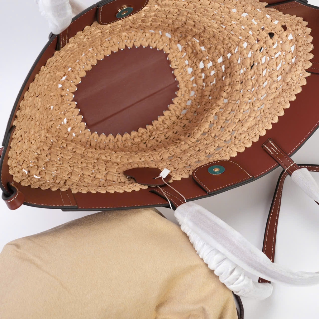 Túi Xách Polene Raffia Cyme Bản Hàn Chất Cói