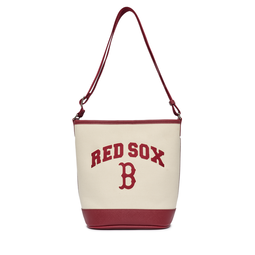 Túi Xách MLB VarsityLogo Chữ B 3ABMS093N-43CRD Màu Trắng Viền Đỏ