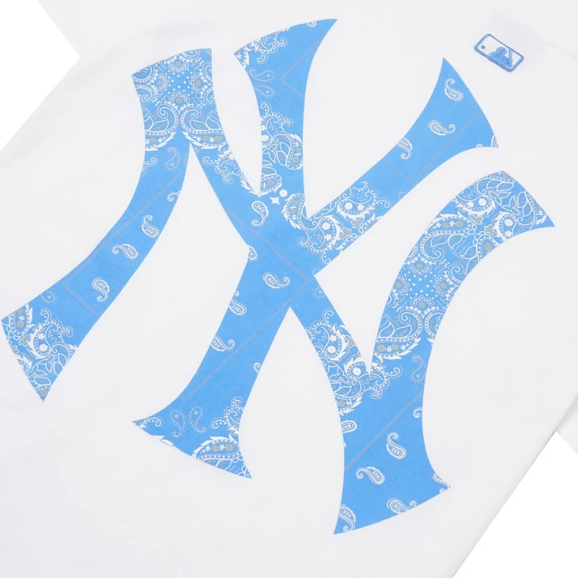 Áo Phông MLB Logo NY 3ATS53023-50WHS Màu Trắng