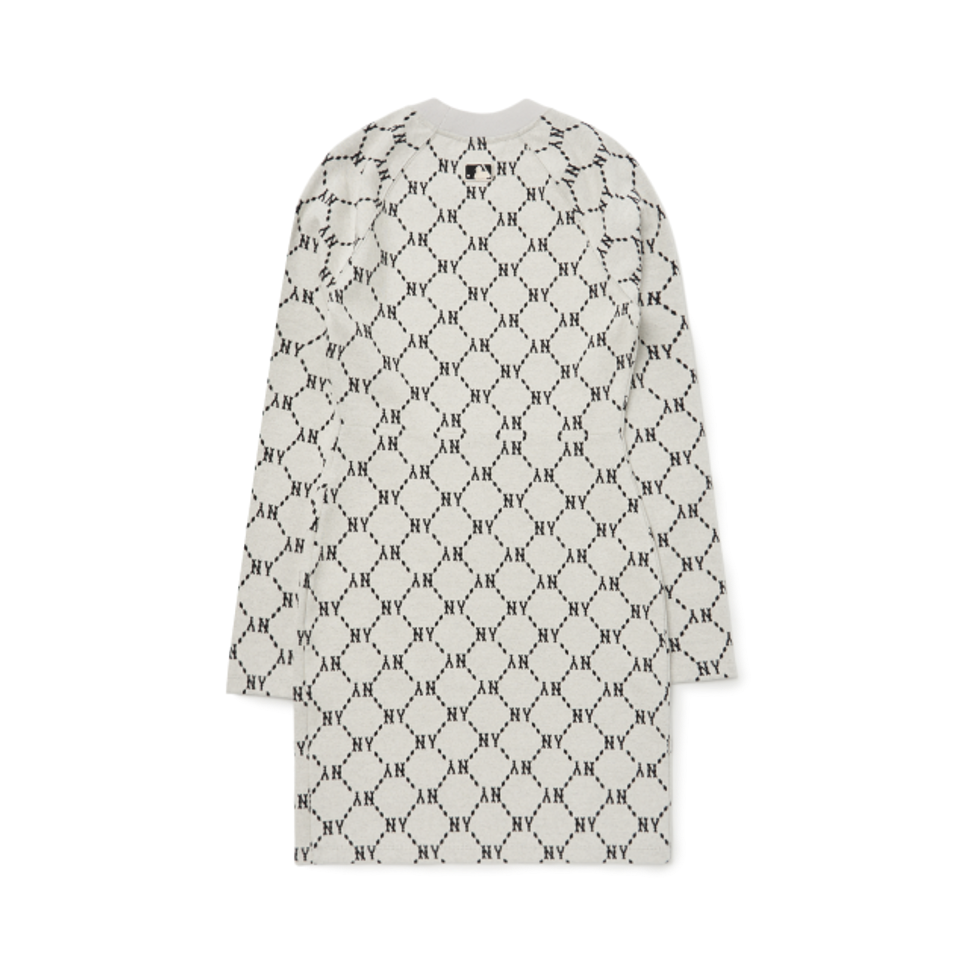 Váy MLB Monogram Slim Logo NY 3FOPM0124-50CRS Màu Xám