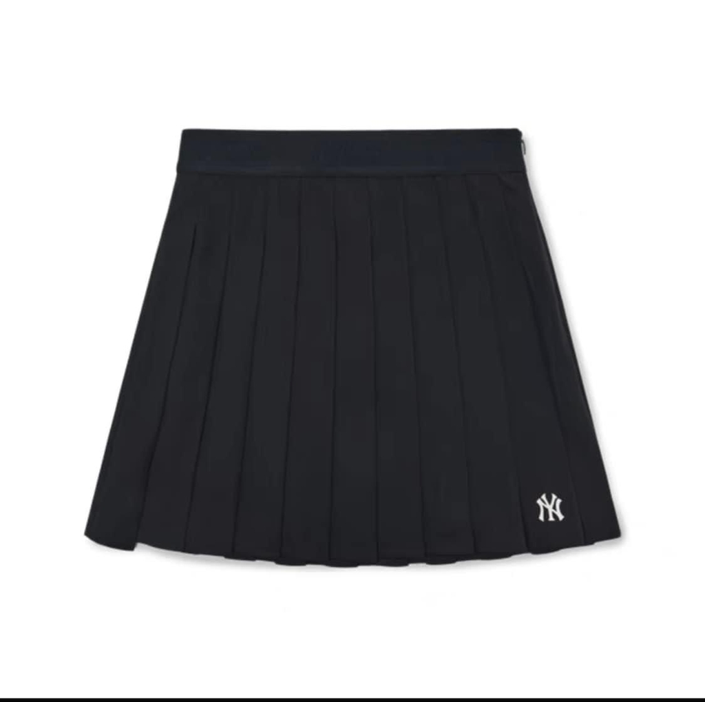 Váy Xếp Ly MLB 3FSKB0324-50BKS Màu Đen