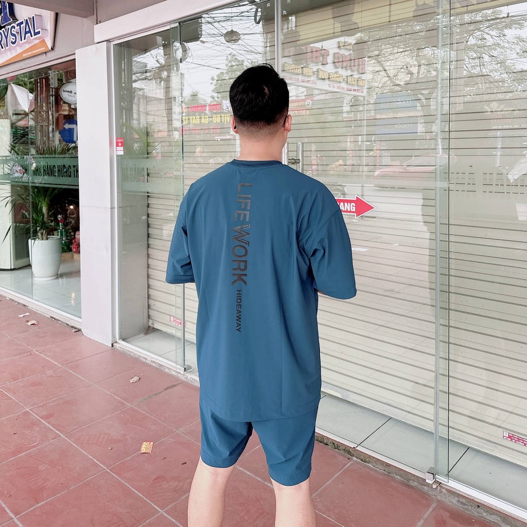 Bộ Quần Áo Cộc Tay LifeWork Venturi Relax Màu Xanh