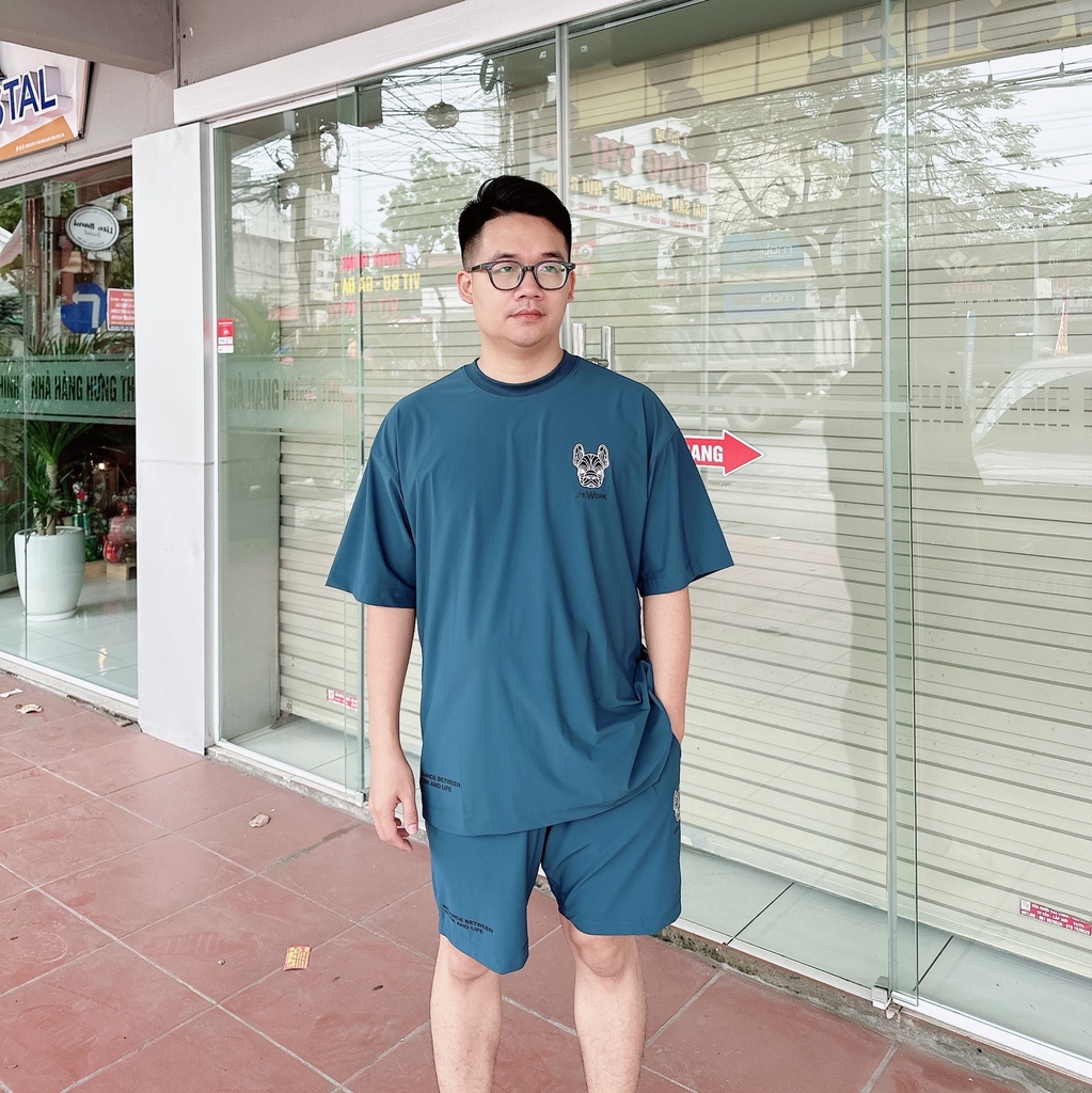 Bộ Quần Áo Cộc Tay LifeWork Venturi Relax Màu Xanh