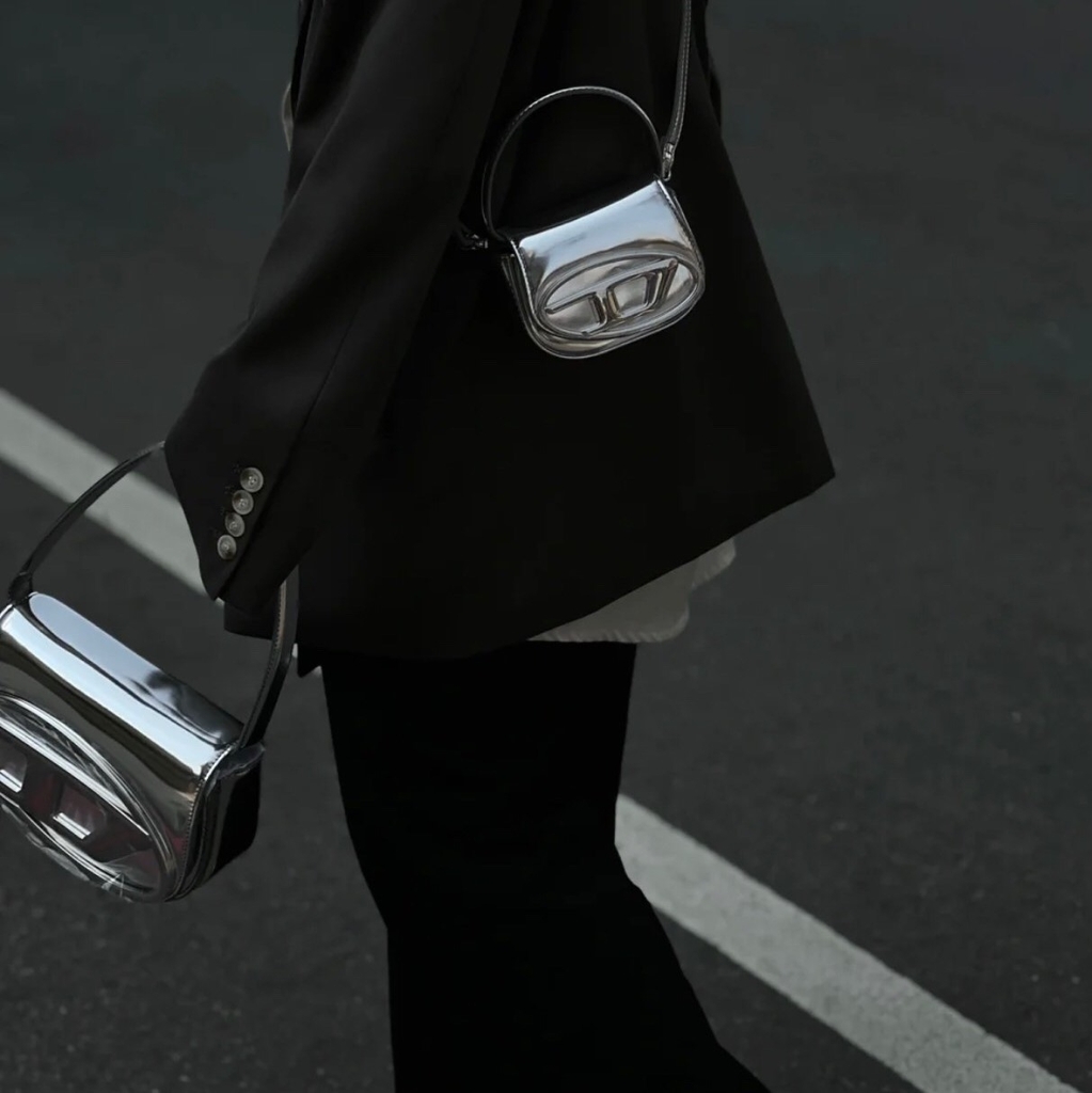 Túi Xách Diesel Mini Bag X08709P4993 Màu Bạc