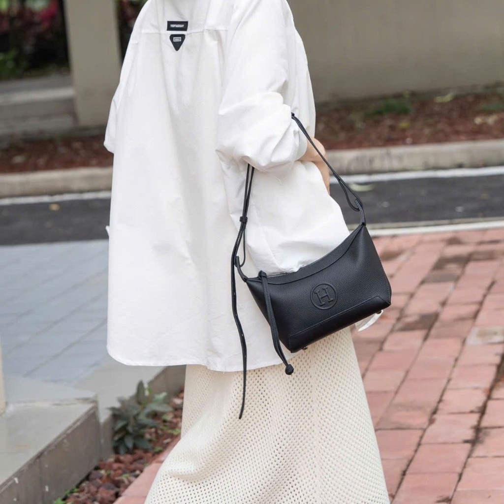 Túi Xách Balancia HM Bản Hàn Da Bò Size 23cm