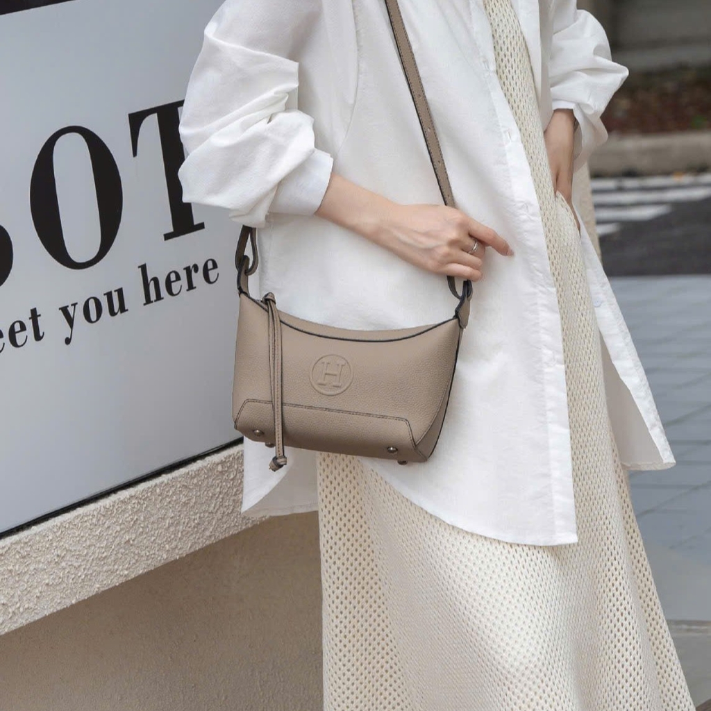 Túi Xách Balancia HM Bản Hàn Da Bò Size 23cm