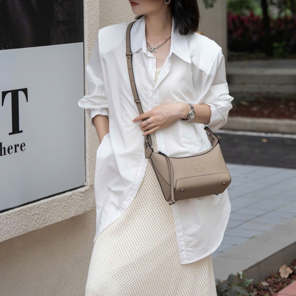 Túi Xách Balancia HM Bản Hàn Da Bò Size 23cm