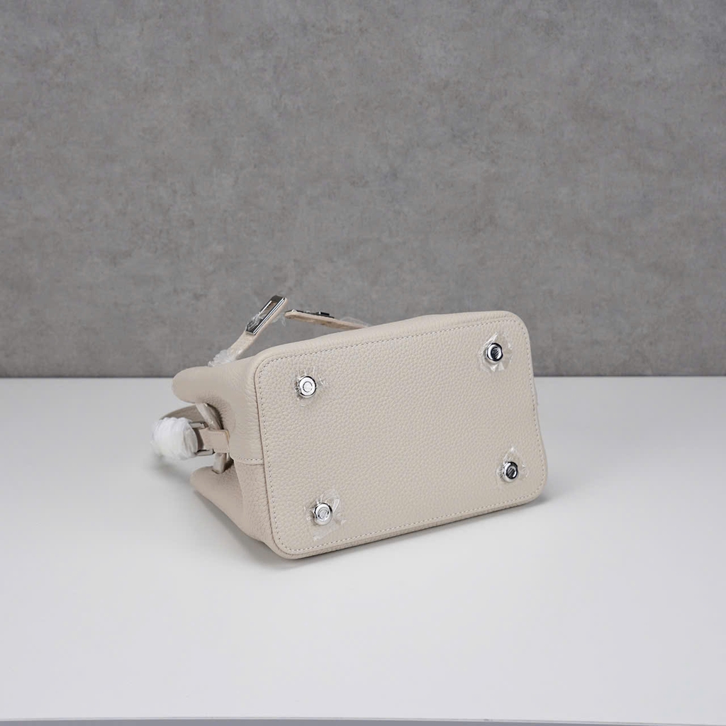 Túi Mini Kelly Bucket Bản Hàn Da Bò