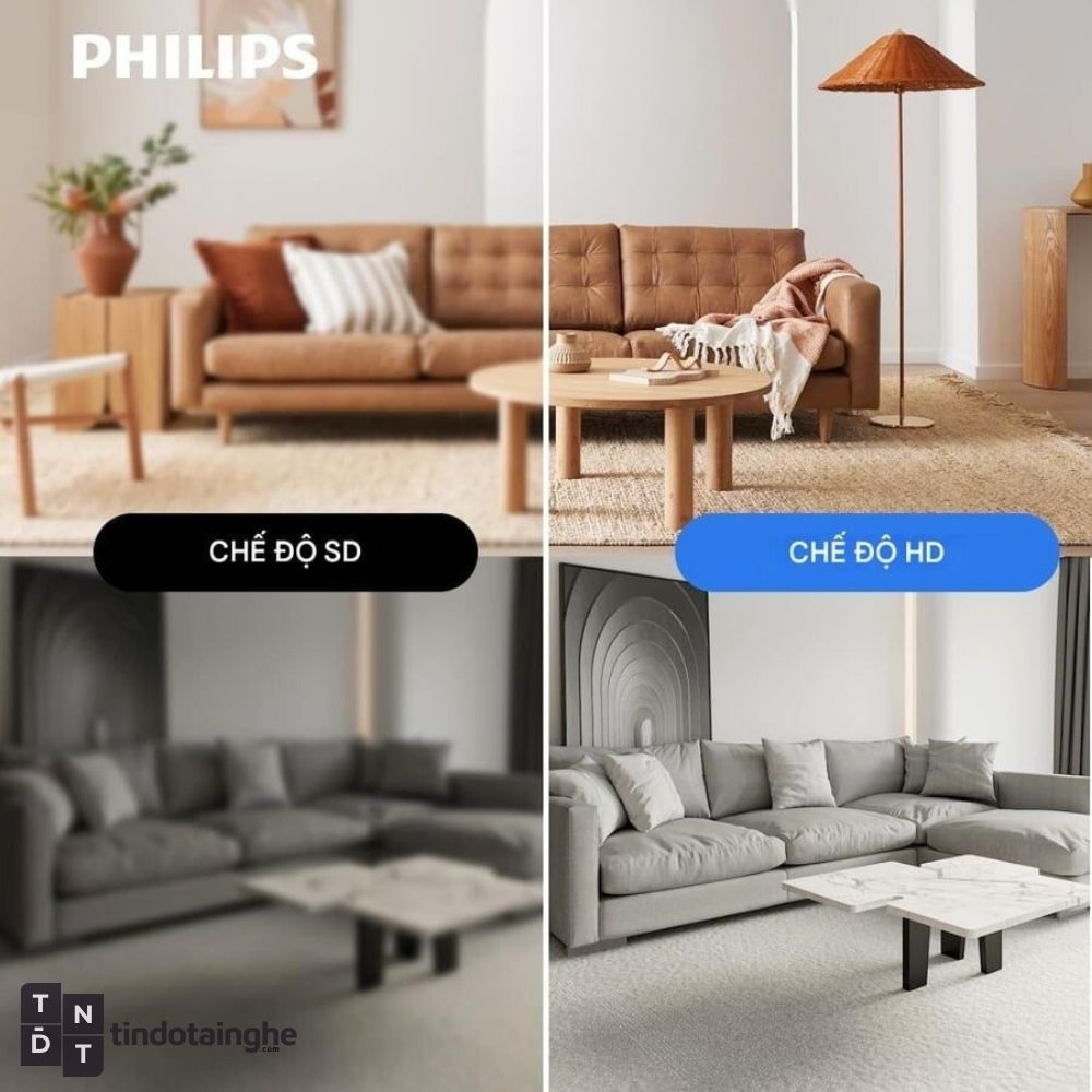 Camera Xoay WiFi Phillips 6000 Series (TAI6000W) | Theo Dõi Ban Đêm, Mic Thoại 2 chiều, App tiếng việt