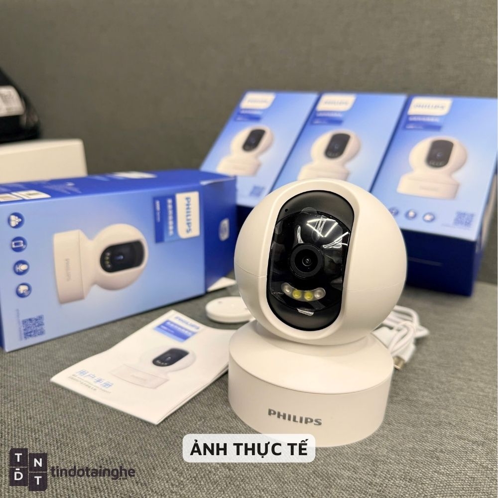 Camera Xoay WiFi Phillips 6000 Series (TAI6000W) | Theo Dõi Ban Đêm, Mic Thoại 2 chiều, App tiếng việt