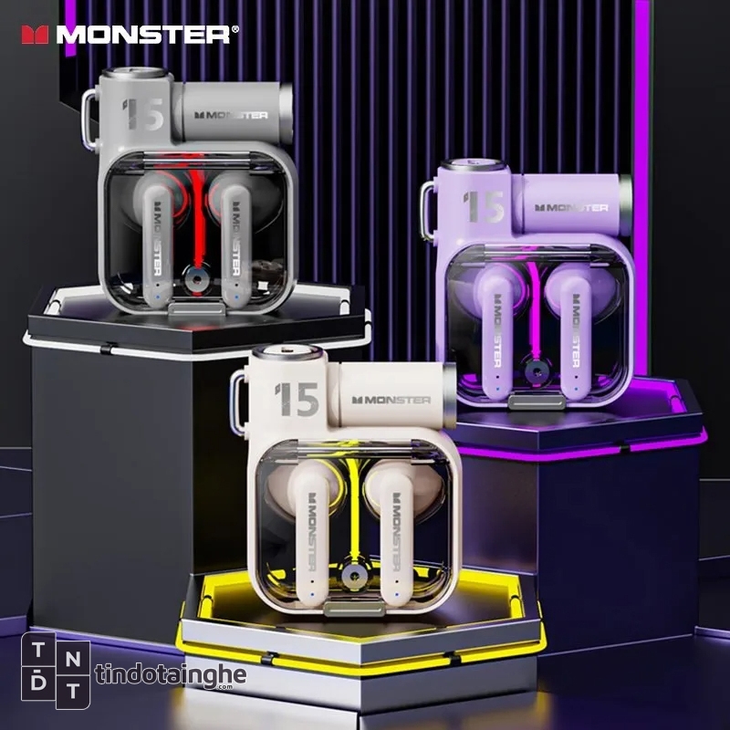 Tai Nghe Bluetooth Monster XKT15 | New - Gamemode, HiFi Sound Quality, Bluetooth 5.3
