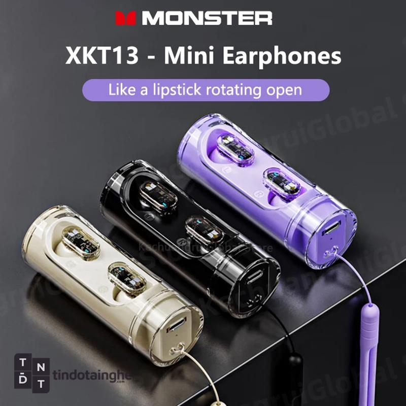 Tai nghe Bluetooth TWS Monster Airmars XKT13 | NEW - Gamemode, HiFi Sound Quality, Bluetooth 5.3
