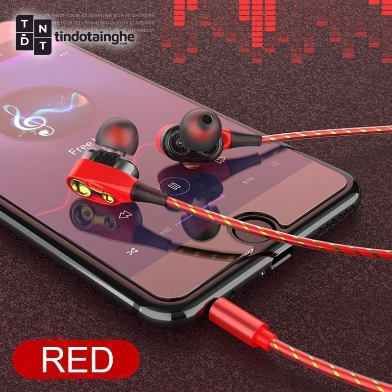 Tai nghe Gaming có dây Drapow M20 jack 3.5mm - 4 Driver, Có mic, Chỉnh volume