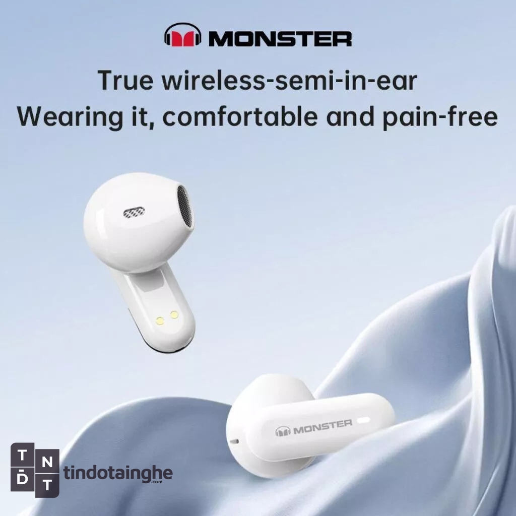 Tai nghe true wireless Monster SuperSlim AirLink M1007 | New - Chip Qualcomm aptX