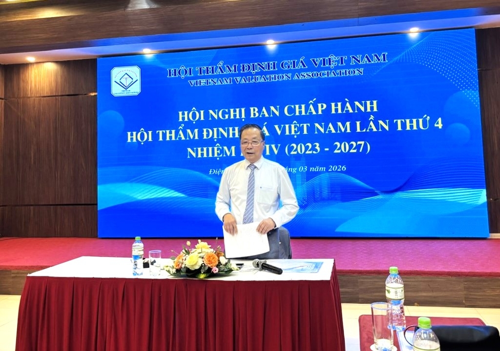 Hội Thẩm định giá Việt Nam đã tổ chức Hội nghị Ban Chấp hành nhằm tổng kết, đánh giá tình hình hoạt động của Hội năm 2025 và thảo luận phương hướng, nhiệm vụ hoạt động năm 2026.