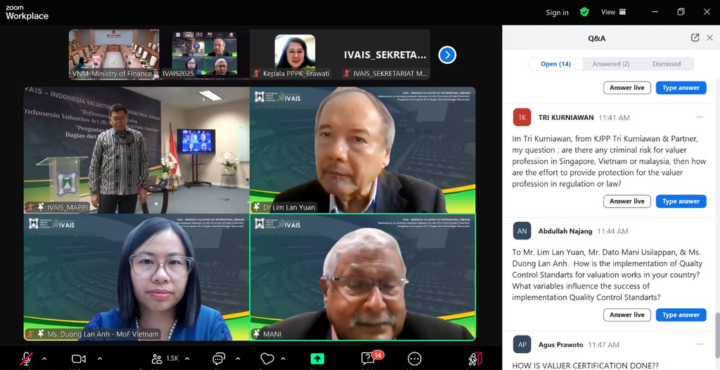 Chia sẻ kinh nghiệm quản lý thẩm định giá tại Việt Nam, Singapore, Malaysia là tham chiếu quan trọng cho Indonesia