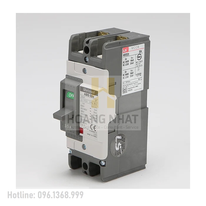 Aptomat MCCB ABS52c 2P 50A 35kA LS