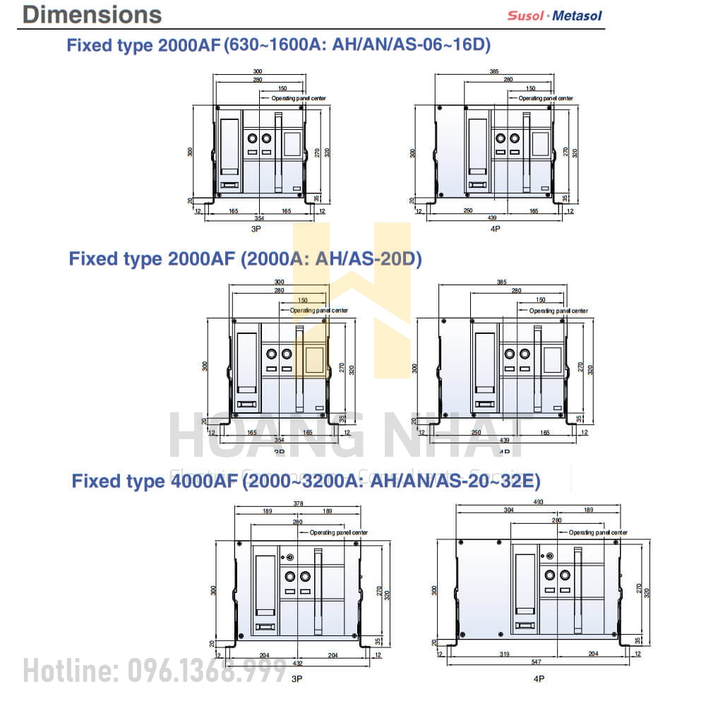 Máy cắt ACB AN-08D4-08H AG6 4P 800A 65kA LS