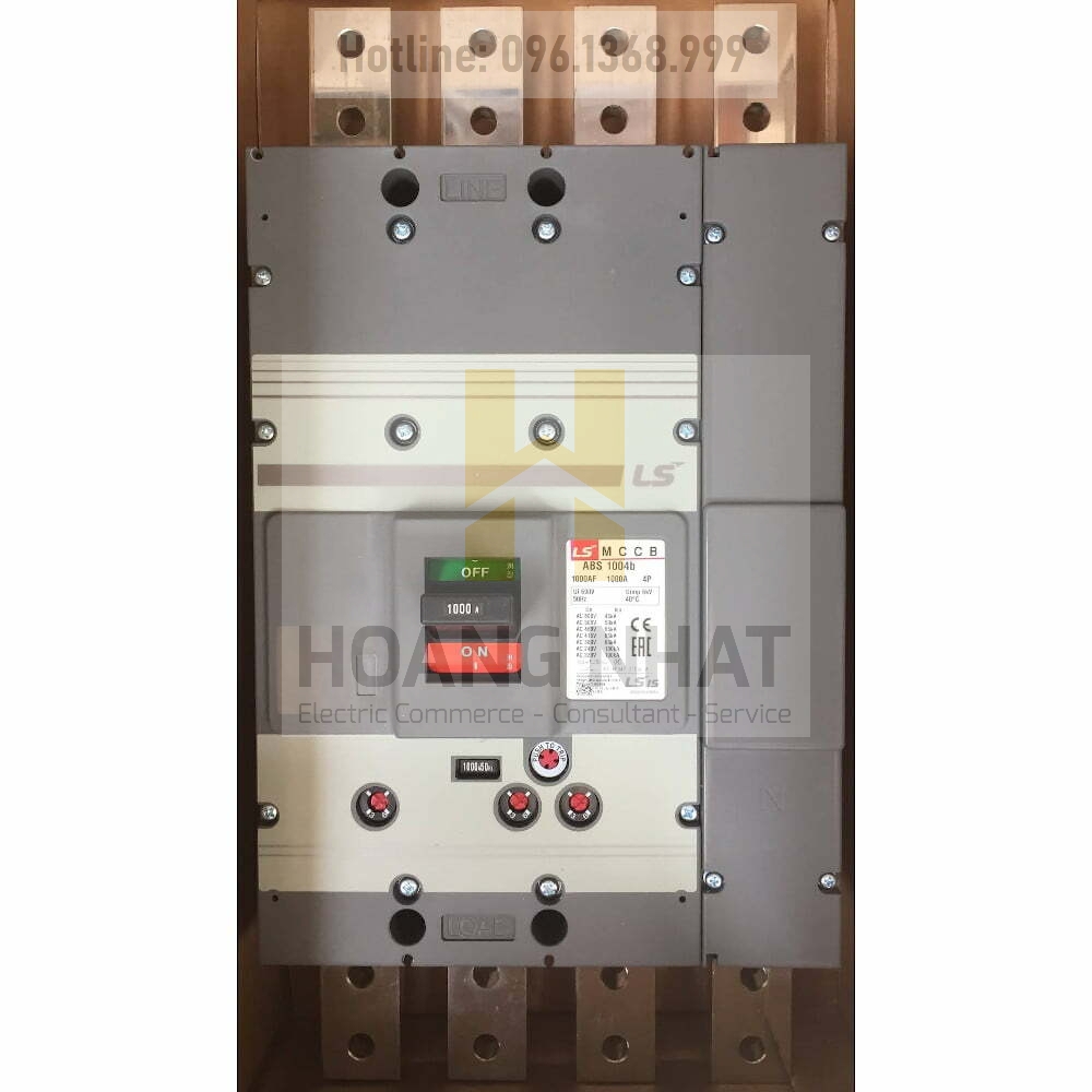 Aptomat MCCB ABS1004b 4P 1000A 65kA LS