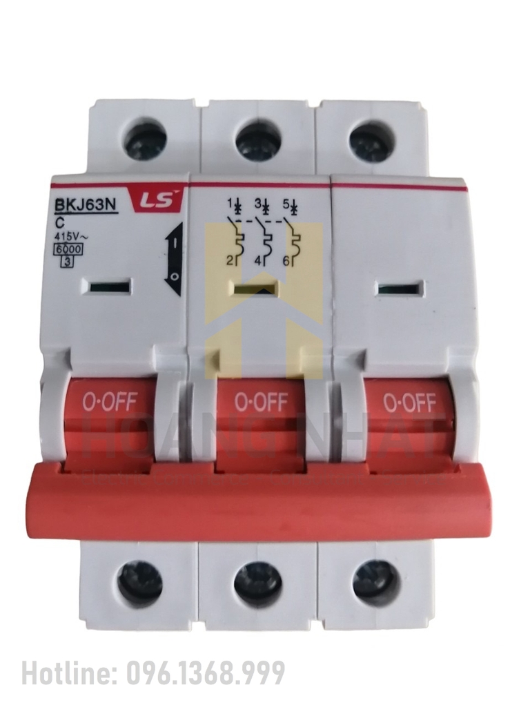 Aptomat MCB BKJ63N 3P 63A 6kA LS