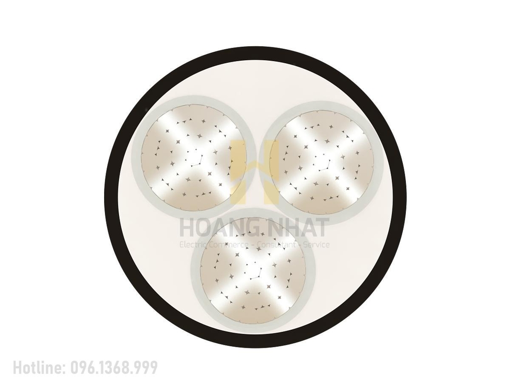Cáp nhôm 3 lõi bọc cách điện Al/XLPE/PVC 3x500 (0.6/1kV)