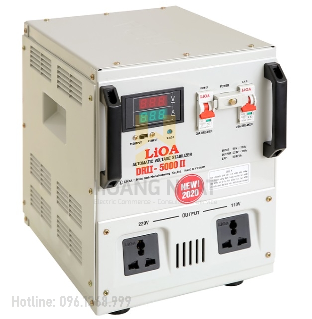 Ổn áp 1P DRII-5000II 5kVA Lioa
