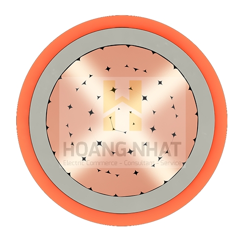 Cáp chậm cháy 1 lõi bọc cách điện Cu/XLPE/Fr-PVC 1x50 (0.6/1kV)