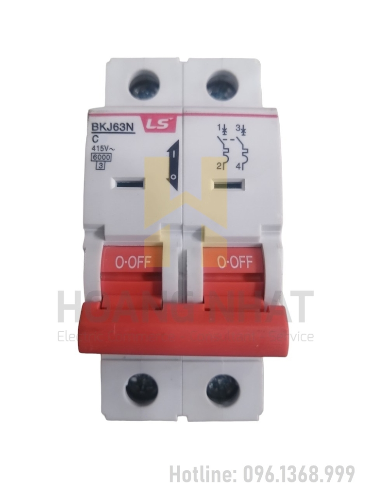 Aptomat MCB BKJ63N 2P 63A 6kA LS