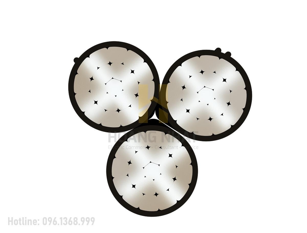 Cáp nhôm vặn xoắn 3 sợi Al/XLPE 3x95 (0.6/1kV)