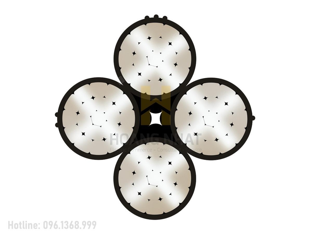 Cáp nhôm vặn xoắn 4 sợi Al/XLPE 4x35 (0.6/1kV)