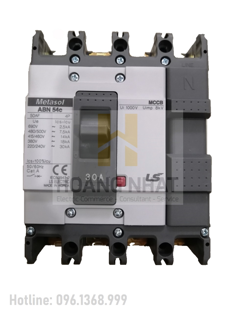 Aptomat MCCB ABN54c 4P 50A 18kA LS