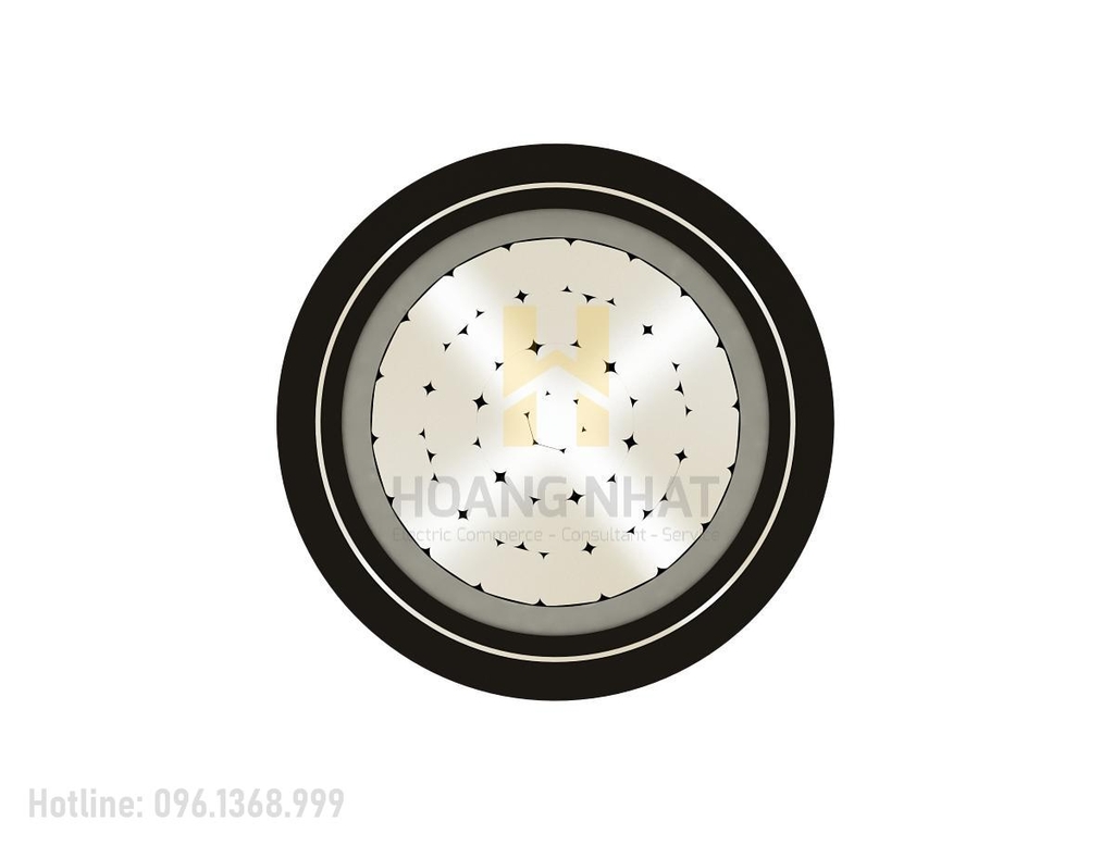 Cáp nhôm ngầm 1 lõi bọc cách điện Al/XLPE/PVC/DATA/PVC 1x120 (0.6/1kV)