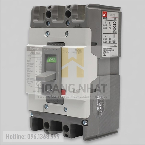 Aptomat MCCB ABS53c 3P 40A 22kA LS