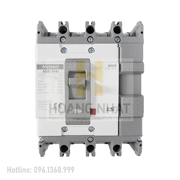 Aptomat MCCB ABS104c 4P 50A 42kA LS