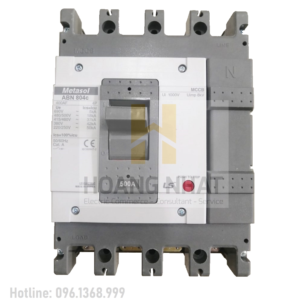 Aptomat MCCB ABN804c 4P 700A 45kA LS