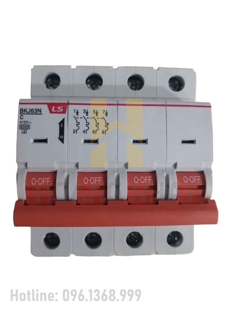 Aptomat MCB BKJ63N 4P 50A 6kA LS