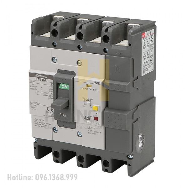 Aptomat ELCB EBS104c 4P 60A 37kA LS