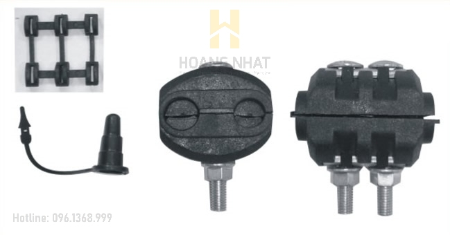 Ghíp chí đôi bọc nhựa 2 bulong 25-150 Đức Phát
