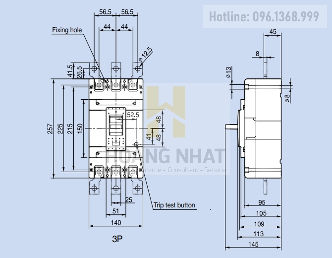 Aptomat MCCB ABN403c 3P 400A 42kA LS