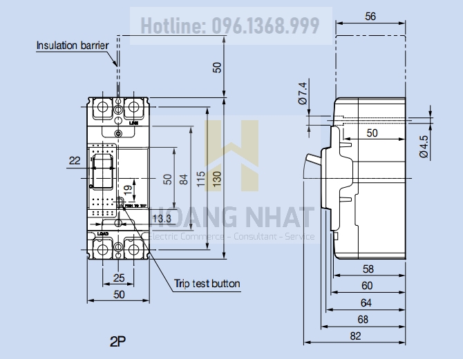 Aptomat MCCB ABS32c 2P 30A 25kA LS