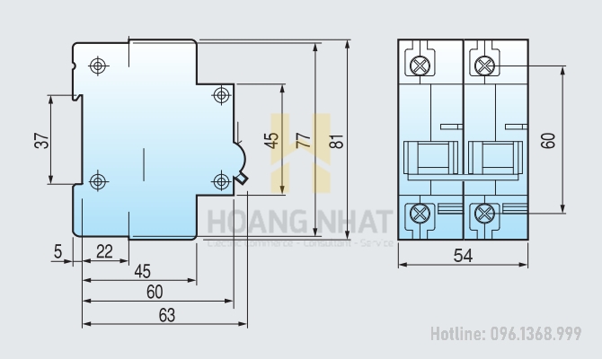 Aptomat MCB BKH 2P 125A 10kA LS